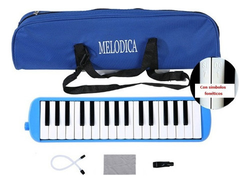 Melodica De 32 Teclas Estuche De Tela Suave Varios Colores