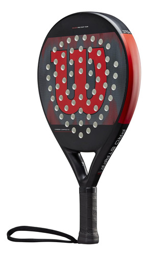 Raqueta Wilson Pro Staff Team Unisex, Roja Y Negra, Tamaño 2