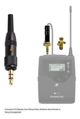 Imagem 2 de 7 de Plug P2 Estereo Para Manutenção Sennheiser & Sony Ew Uwp