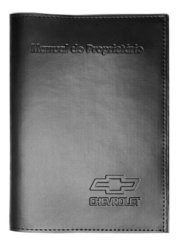 Imagem 4 de 7 de Kit Chevrolet Porta Manual E Porta Documento Couro Eco