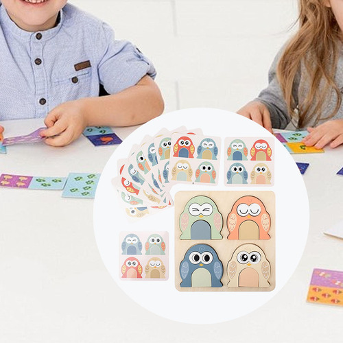 Rompecabezas De Madera Para Niños, Rompecabezas De Búho,