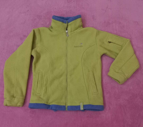 Campera Polar Con Capucha Dentro Del Cuello Niña Talle 7-8