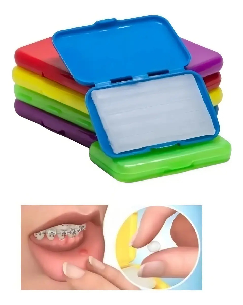 Cera Para Brackets 2 Estuches Previene Irritación Ortodoncia