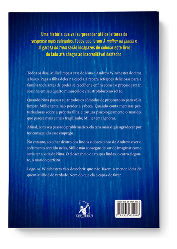 Livro A Empregada: Bem-vinda À Família, De Freida Mcfadden. Editorial Editora Arqueiro, Capa Mole Em Português, 2023