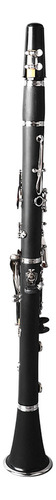 Clarinete Plano En Si Bemol, Llave Chapada En Plástico