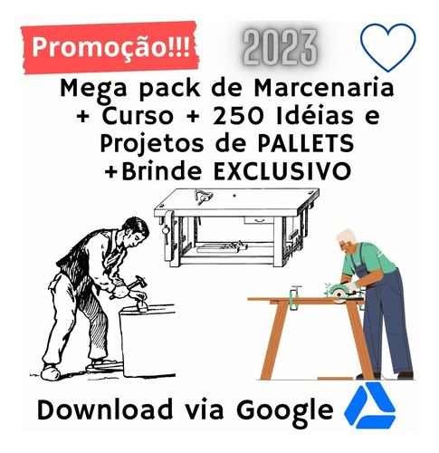 Mega Pack Marcenaria - Faça Você Mesmo + Pacote Pallets