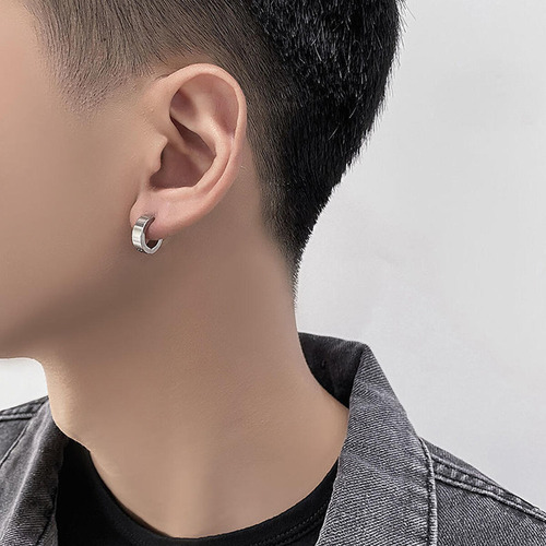 Cc Brinco De Piercing Falso Sem Piercing Para Homens