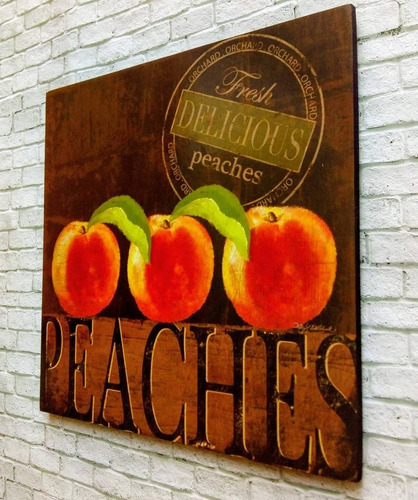 Cuadros Decorativos Para Comedor O Cocina 23x23 4pz Frutas
