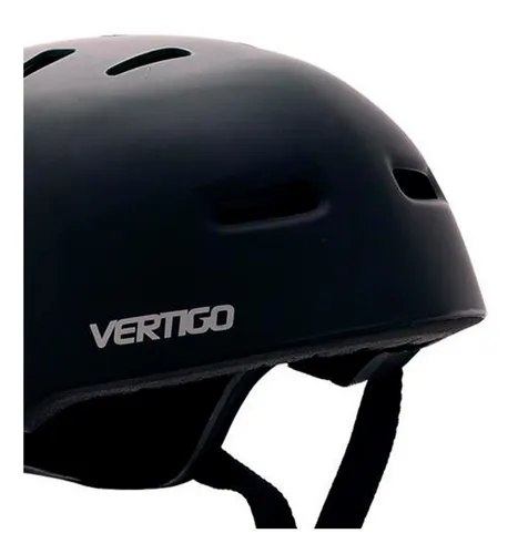 Casco Proteccion Bicicleta Skate Rollers Vertigo Negro Mate