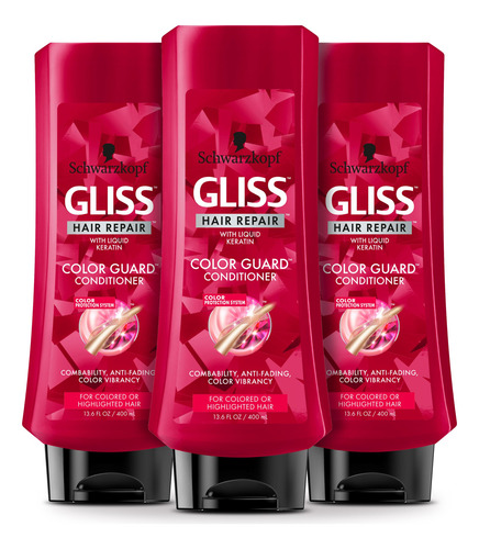 Acondicionador Reparador Para Cabello Gliss, Protector De Co