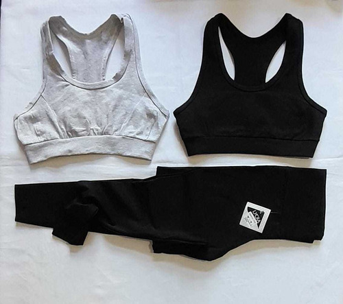 Conjunto Deportivo Calza Larga Y Top De ALG/lycra