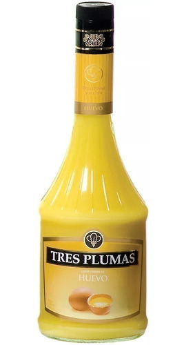 Licor Crema De Huevo - Tres Plumas, 700 Ml.