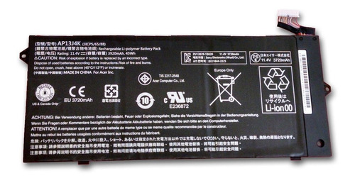 Bateria Dentsing Ap13j3k Para Acer Chromebook C720 C720p Ap13j4k