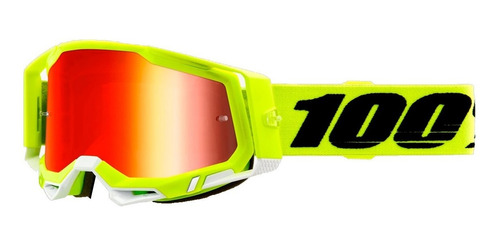 Goggles Motocross Mtb 100% Racecraft 2 Fluo Amarillo