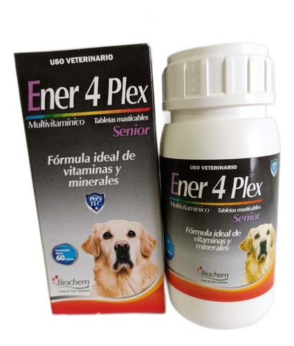 Ener 4 Plex Senior Vitaminas Perros Geriátricos + De 7 Años