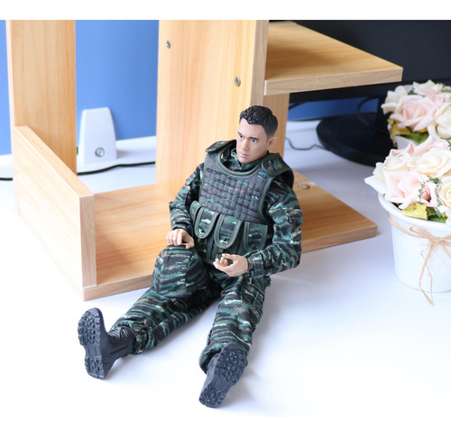 12 Masculino Modelo 1/6 Misión De Paz Uniforme Soldado