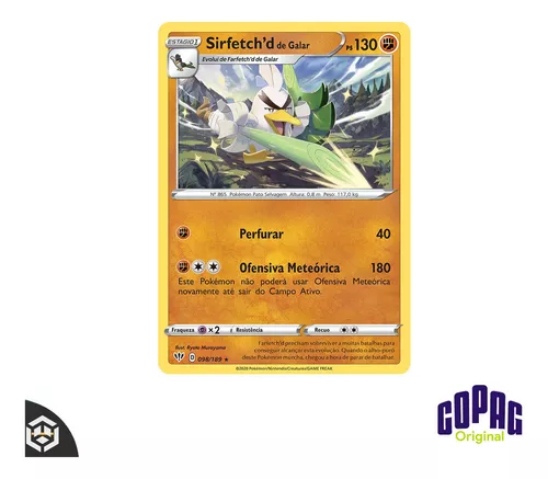 Pokemon Deck Ee3 Escuridão Incandescente Sirfetch'd De Galar