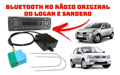 Adaptador Bluetooth P/ Rádio Original Sandero Logan + Chave