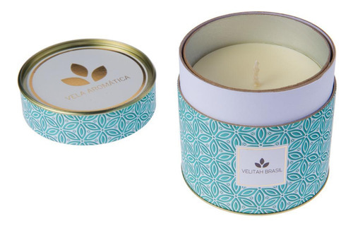 Vela Aromática Premium Luxo Lavanda 360g 70h Cor Branco Velitah Brasil