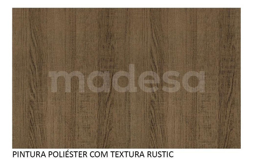 Guarda-roupa Solteiro Madesa Luke 2 Portas Correr De Madeira Cor Rustic