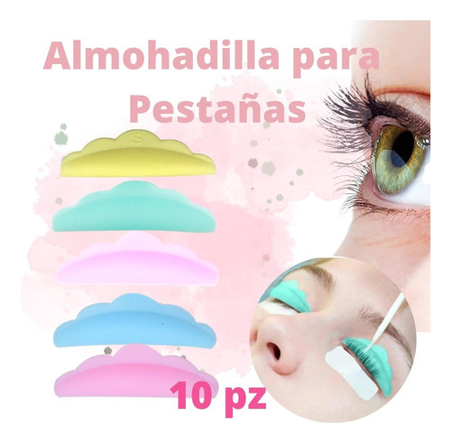 Almohadillas Silicona Enchinar Pestañas Barra Elevación 10pz