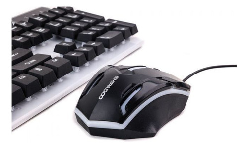 Kit Teclado Gamer Con Mouse Rgb Blanco/negro D280 Teclado Negro