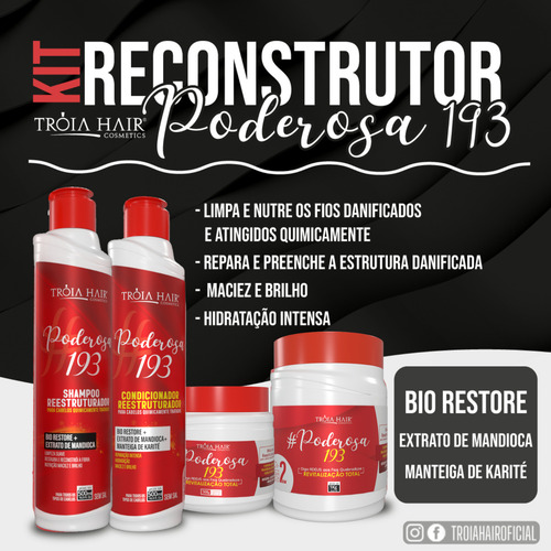 Kit Semidefinitiva Organic + Másc. Poderosa 1kg Tróia