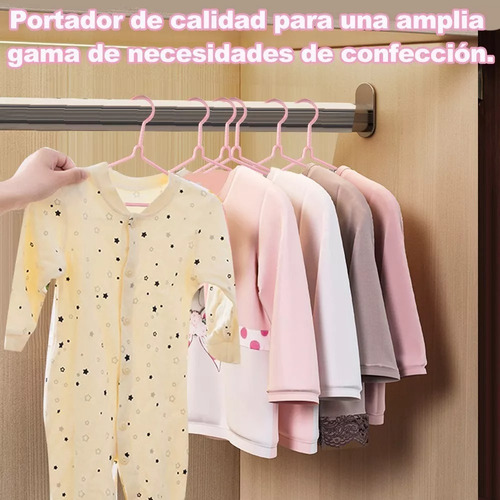 20 Ganchos Ropa Perchas De Acero Inoxidable Infantil Niño