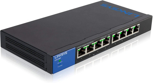 Switch Linksys Lgs108p 8-port Desktop Gigabit/v /vc