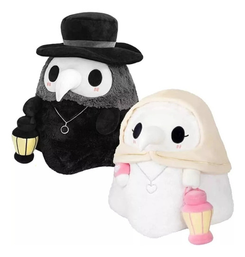 2 Piezas De Peluche Plague Doctor, 7.5 Pulgadas