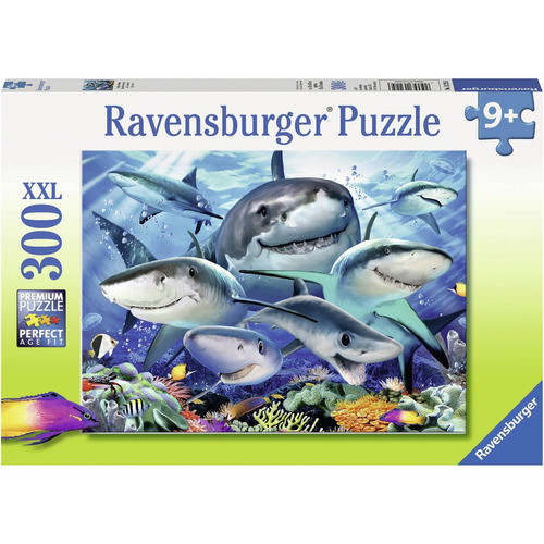 Ravensburger Sonriendo Tiburones De 300 Piezas De Puzzle