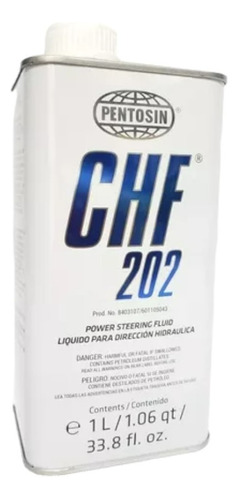 Aceite De Direccion Hidraulica Pentosin Chf202 Sintetico 1 L