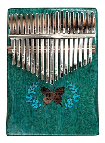 Kalimba Mbira Piano Portátil 17 Teclas Madeira Sólida