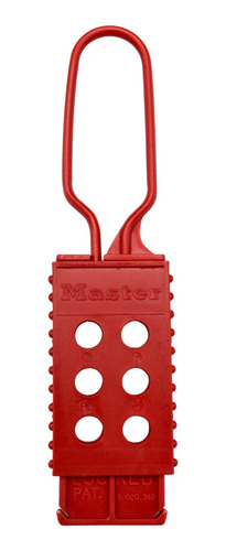 Aldaba Plástica De Bloqueo 6 Candados Masterlock 428