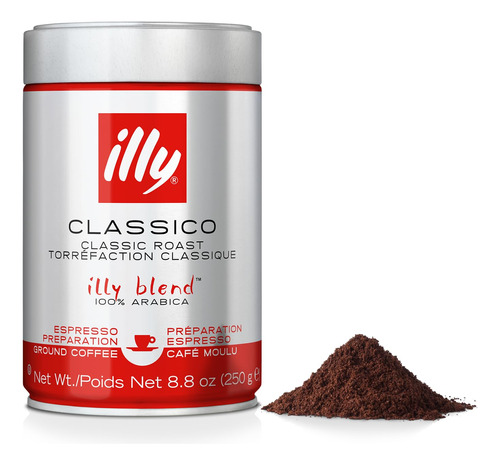 Illy Classico Espresso Café Molido, Tostado Medio Clásico Co