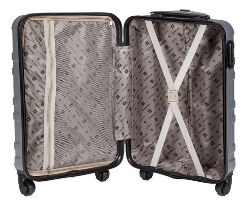 Mala Travelux Lugano Tamanho M Cor Prata