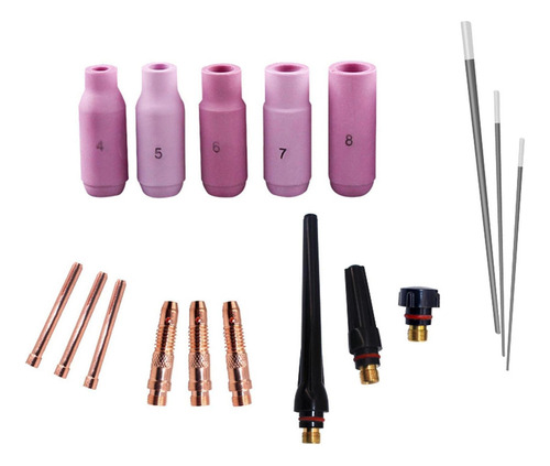 17 Unids / Set Antorcha De Soldadura Tig, Antorcha De