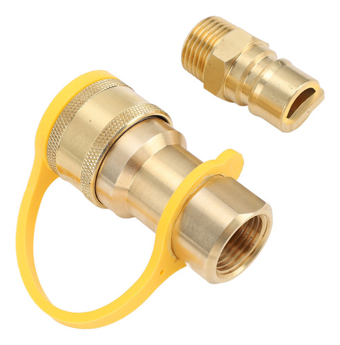 Kit Adaptador Gas Quick Connect De 3 Piezas De Latón De 1/2