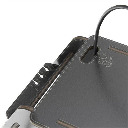 Imagen 6 de 9 de Stand Base Eleva Monitor Pc-notebook Con Porta Celular