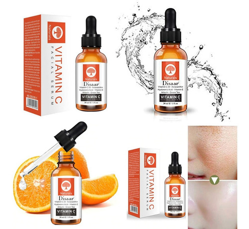 Imagen 2 de 10 de Set 3 Serum Té Verde Granada Vitamina C Hidratan Suavizan