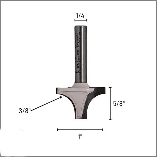 Fresa Makita Con Rodamiento Borde Madera Moldura 1/4 D-49638