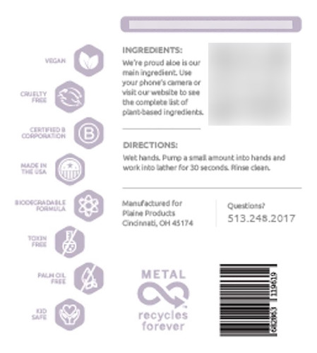 Jabón De Manos Ecológico Lavanda Cítrica Piel Sensible 16 Oz