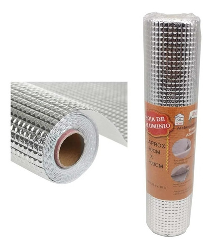 Rollo Adhesivo Aluminio De Aislamiento Térmico 30cmx300cm