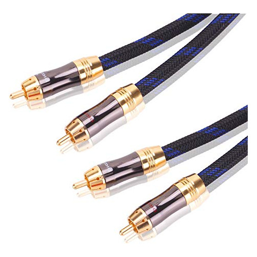 Cables Rca - Dual 2rca Male To 2rca Male Stereo Audio Cable,