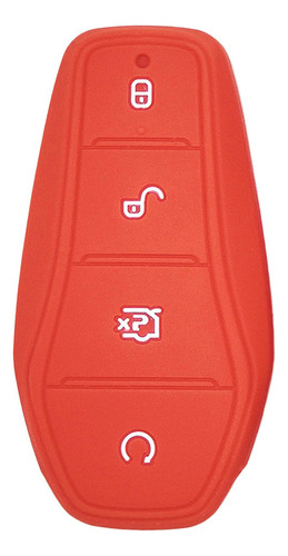 5 Funda De Silicona Para Llave De Coche, Reemplazo De Rojo