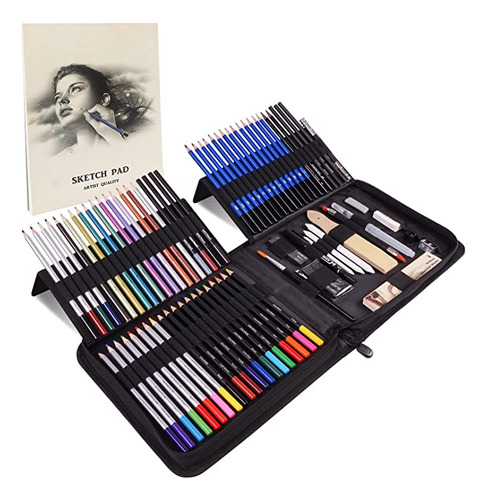 Kit De Dibujo De Art Supplies 84 Piezas Rapify, Sketching A.