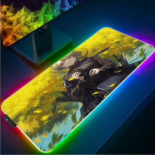 Alfombrilla Mouse Para Juego Anime Goblin Niña Rgb Arknights