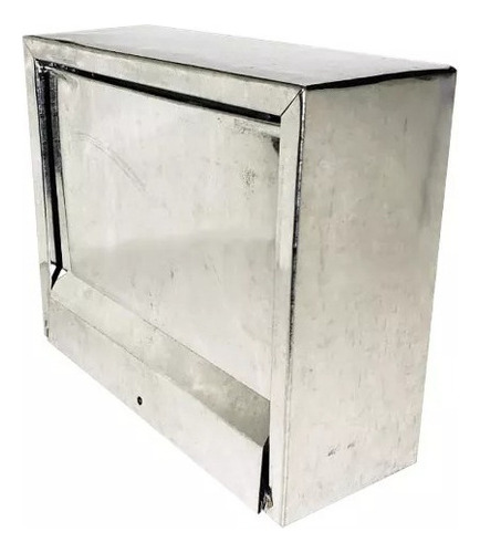 Plato horizontal Mailbox Real Letter, cajas de color plateado auténtico