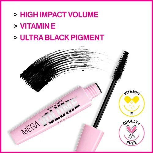 Máscara Wet N Wild Pride Mega Volume, 10 Ml, Resistente Al A