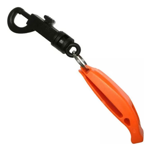 Silbato De Emergencia Con Bucle Giratorio, Rescate, Flotador Color Naranja